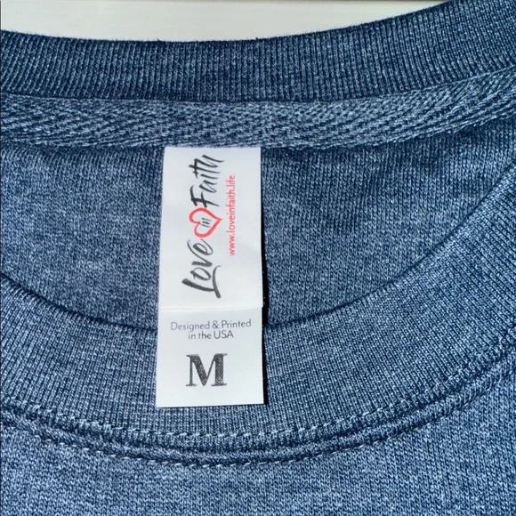 Navy Sweatshirt with Colorful Graphic Text - Picture 2 of 3